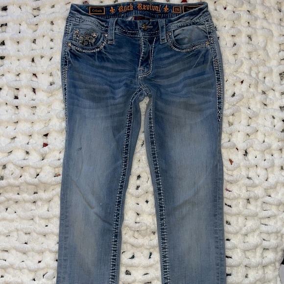 Rock Revival Celinda Easy Ankle Skinny Mid-Rise Jean 28 - Picture 4 of 13